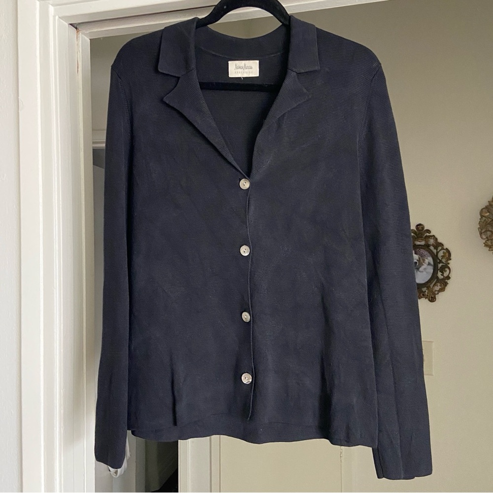 Vintage Neiman Marcus Collared Cardigan